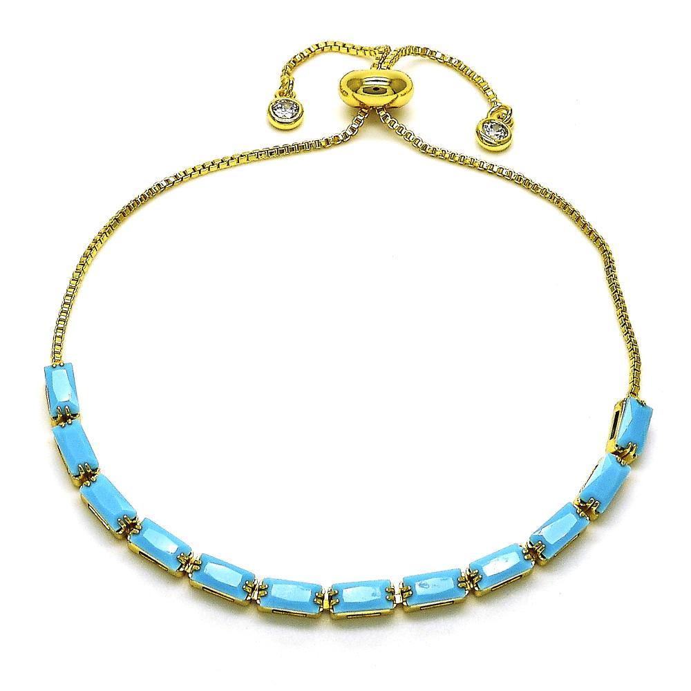 Turquoise and gold bracelet with beachy vibes, perfect for stacking or solo wear.