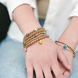 Classic Gold Beaded Bracelet