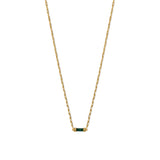 BarrelTubeNecklace-GreenJade.jpg: Green jade barrel tube necklace with a natural gemstone finish