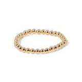Gold tone stretch bracelet with with a stretch fit, perfect for layering or minimalist wear.