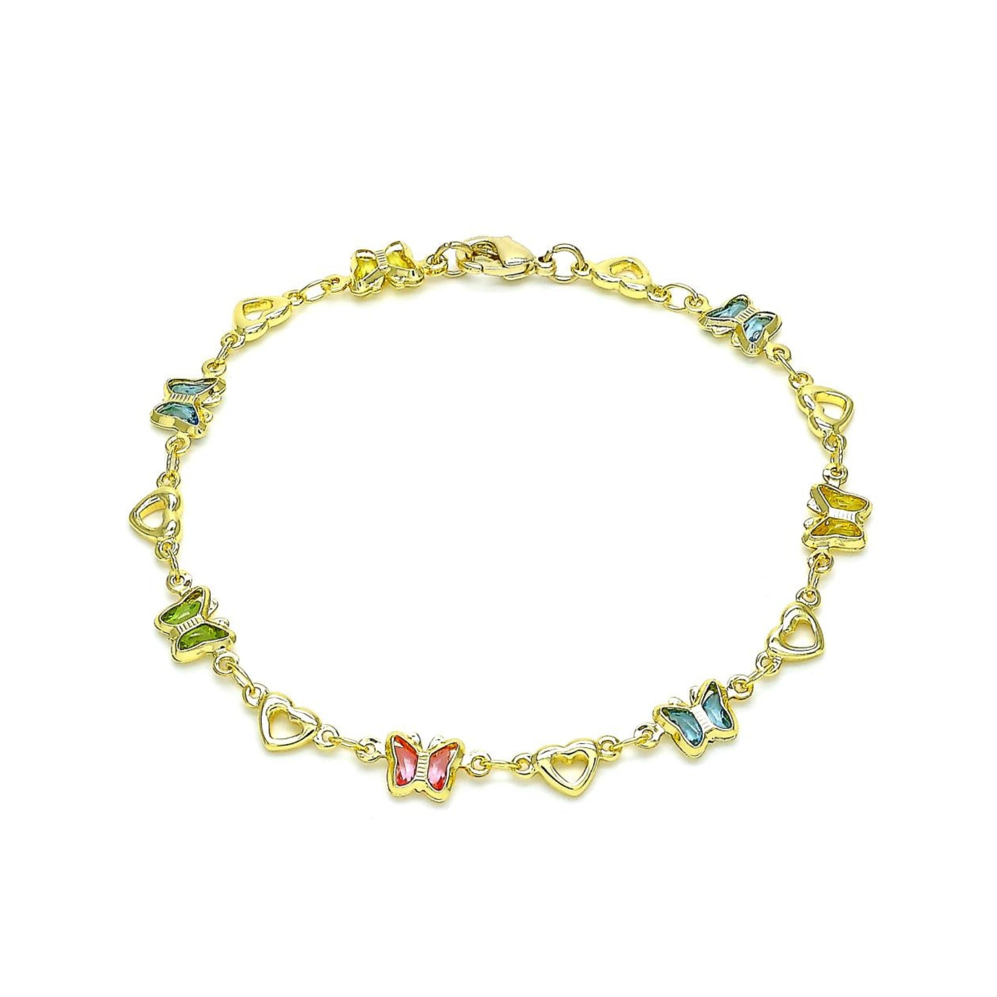 GoldFilledButterflyBracelet.jpg: Gold-filled bracelet featuring a delicate butterfly charm