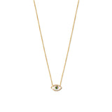 Emerald Green Evil Eye Pendant on white background