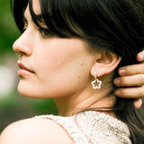 Gold Filled Flora Huggie Hoop