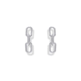 SterlingSilverChunkyLinkEarring-GoldTone.jpg: Chunky gold-tone sterling silver link earrings with bold style