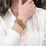 Classic Gold Beaded Bracelet